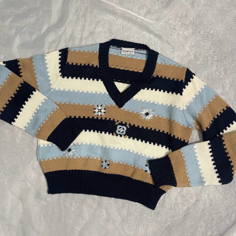 COPY - Vintage 90s Knit Crop Sweater (XS-M)